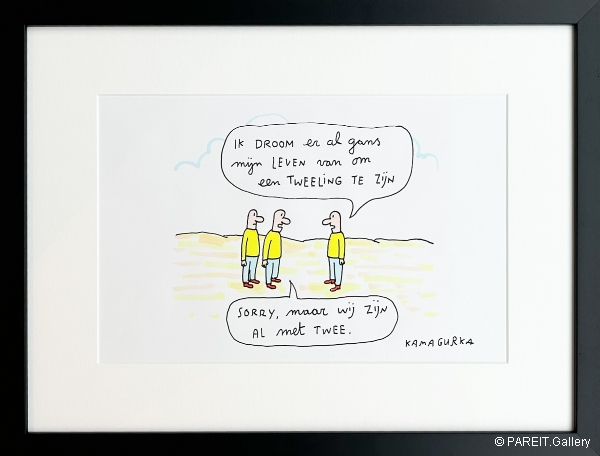 KAMAGURKA - Ik droom er al gans mijn leven van om een tweeling te zijn